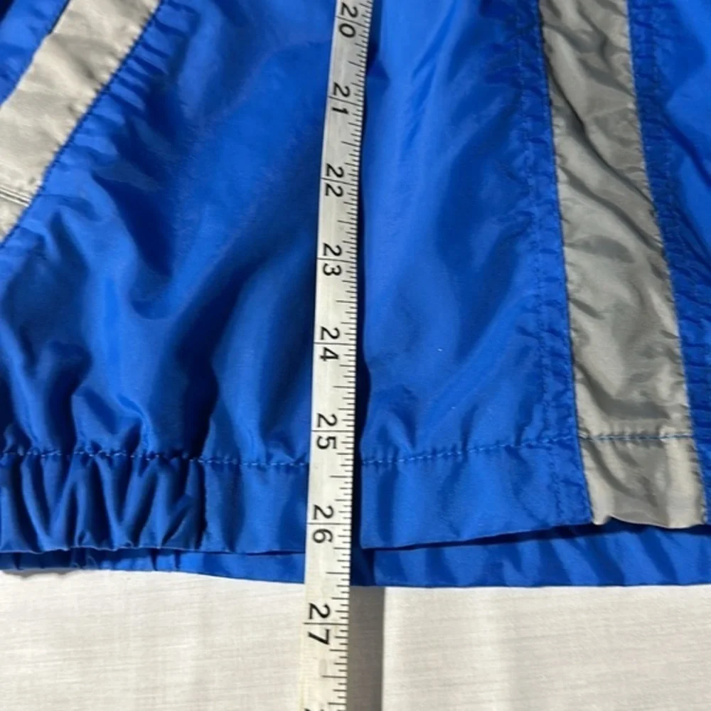 Vintage 90s Nike Blue Rain Jacket Windbreaker Zip Up RN56323 CA05553 Youth 14/16